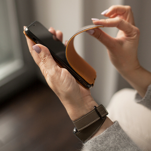 Чехол для iPhone 11 Pro из натуральной кожи теленка, цвета золота