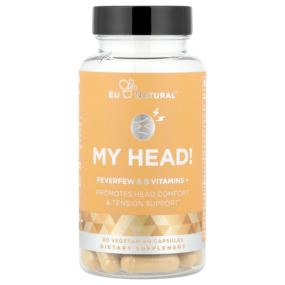 Eu Natural, My Head!, пиретрум и витамины группы B, 60 вегетарианских капсул
