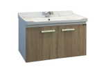 COMFORTY. Тумба-умывальник "Рига-80" дуб сонома с раковиной COMFORTY 9335-80