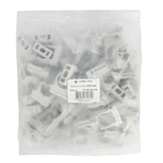 Крепеж-клипса для трубы 16 мм серая 100 шт