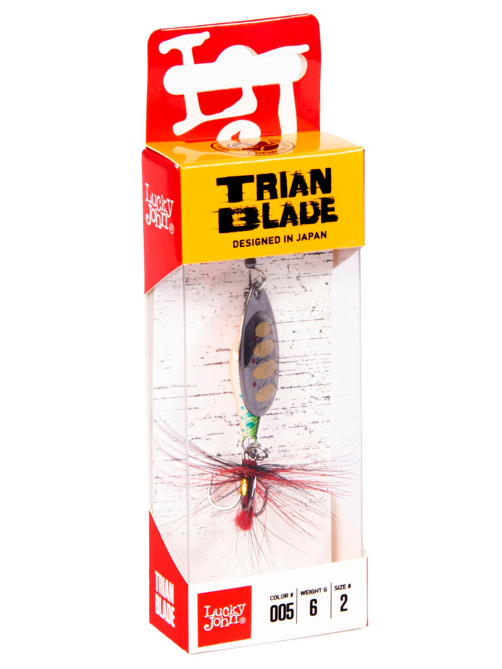Блесна вращающаяся Lucky John TRIAN BLADE ROUND 06.0г 005