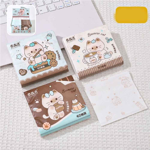 Бумажные платочки с Котом