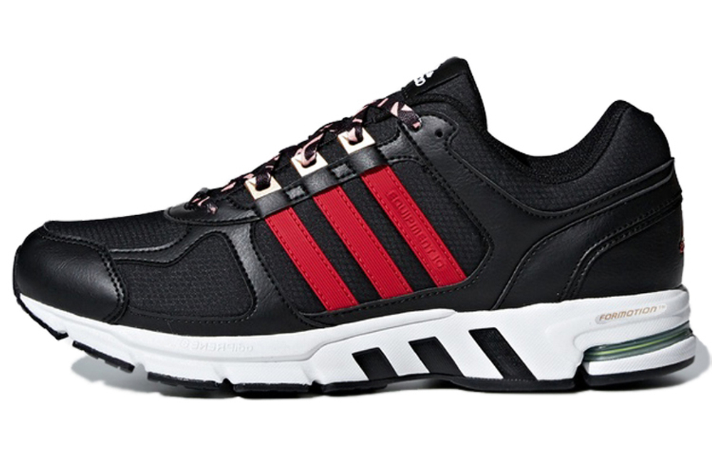 Adidas Equipment 10 CNY EQT comfortable sports shock absorption, non-slip wear-resistant low-top marathon running shoes for men and women with the same black and red