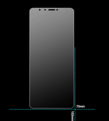 Защитное стекло 2.5D 0,3 мм 9H Premium с отступами от края экрана для Huawei Y9 2018 (Глянцевое)