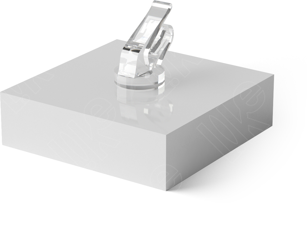 Подставка акриловая для кольца/зажим/35*35*25 мм.