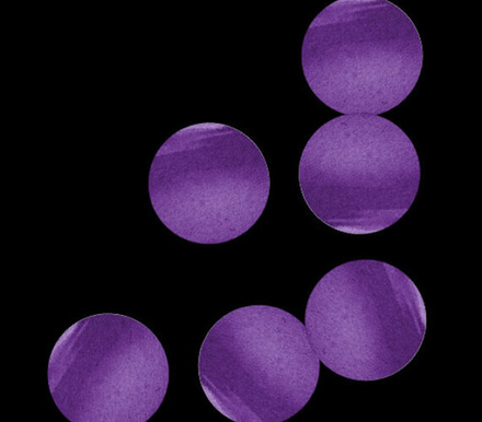 Конфетти бумажное тишью Круг, Фиолетовый, 4см, 100г.