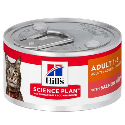 Hill's Feline Adult Salmon 82 г - консервы для кошек (лосось)