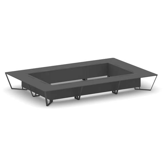 Steel Meet Стол переговорный прямоугольный KD-PR.B.SP-26K2 Антрацит/Металл Антрацит 6000*4000*750