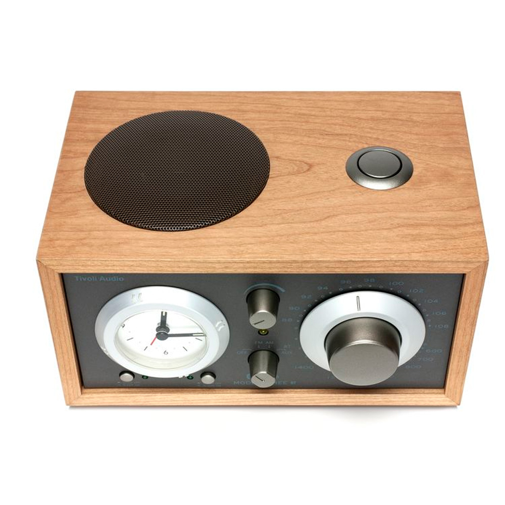 Tivoli Model Three BT Вишня/Серый [Cherry/Taupe] — радиоприемник с часами