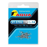 Карабин с вертлюгом для рыбалки SY-3702 №12 (упк. 8 шт.)