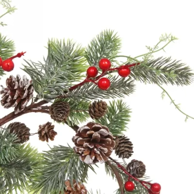 Венок хвойный новогодний «Ягодный Вальс» , 40 см