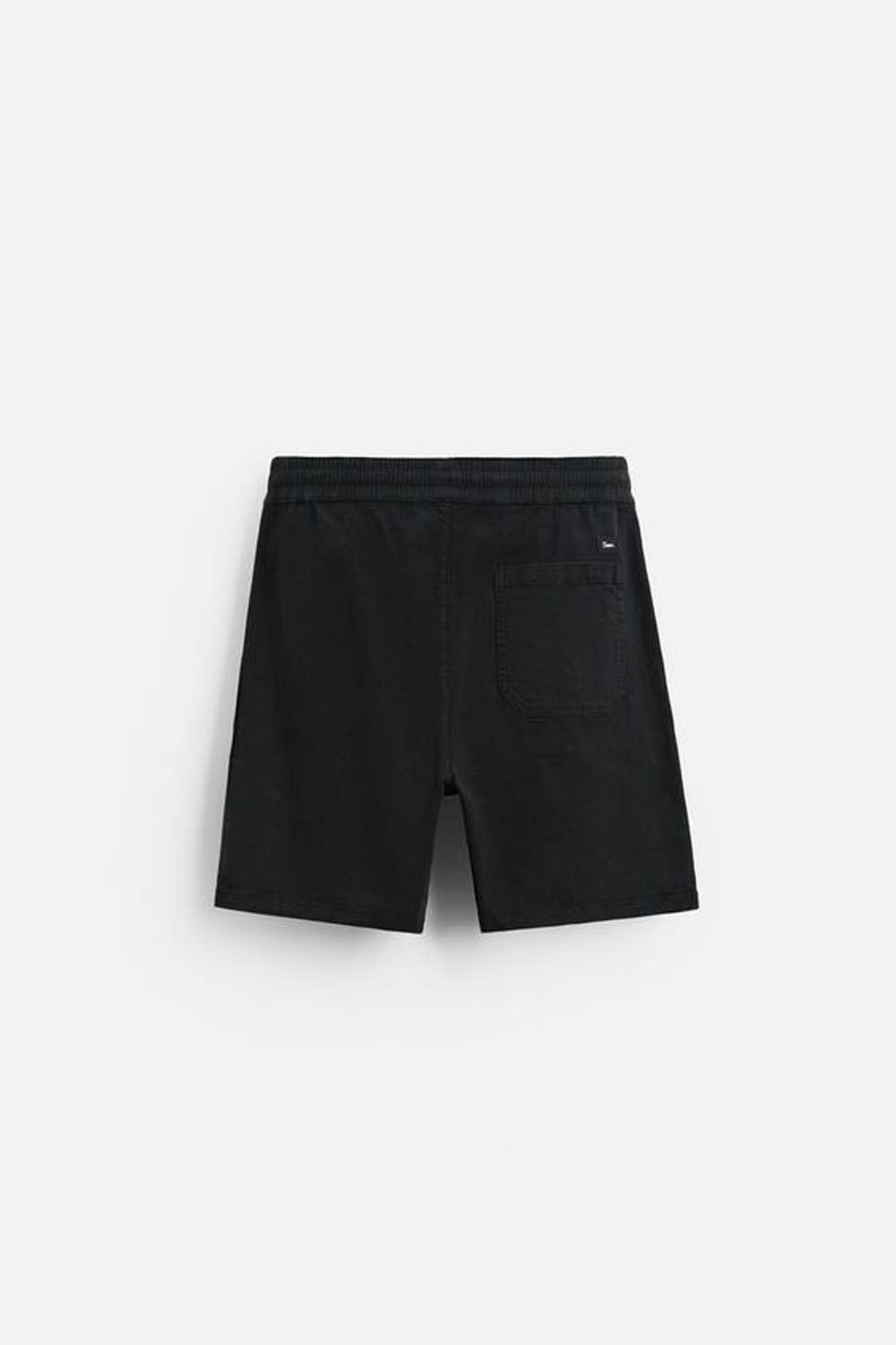 ZARA ШОРТЫ RELAXED FIT, ЧЕРНЫЙ