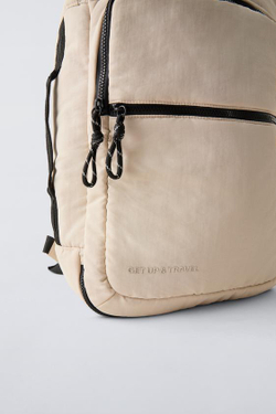 ZARA ДОРОЖНЫЙ РЮКЗАК, ЭКРЮ