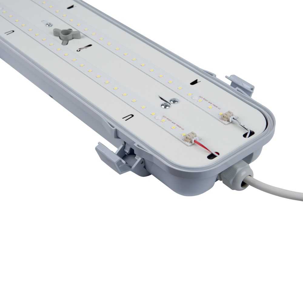 ULY-K70N 60W-6000K-L126 IP65 WHITE Светильник светодиодный промышленный. Дневной свет 6000K. 7400Лм. 1265X124x90мм. Корпус белый. TM Uniel