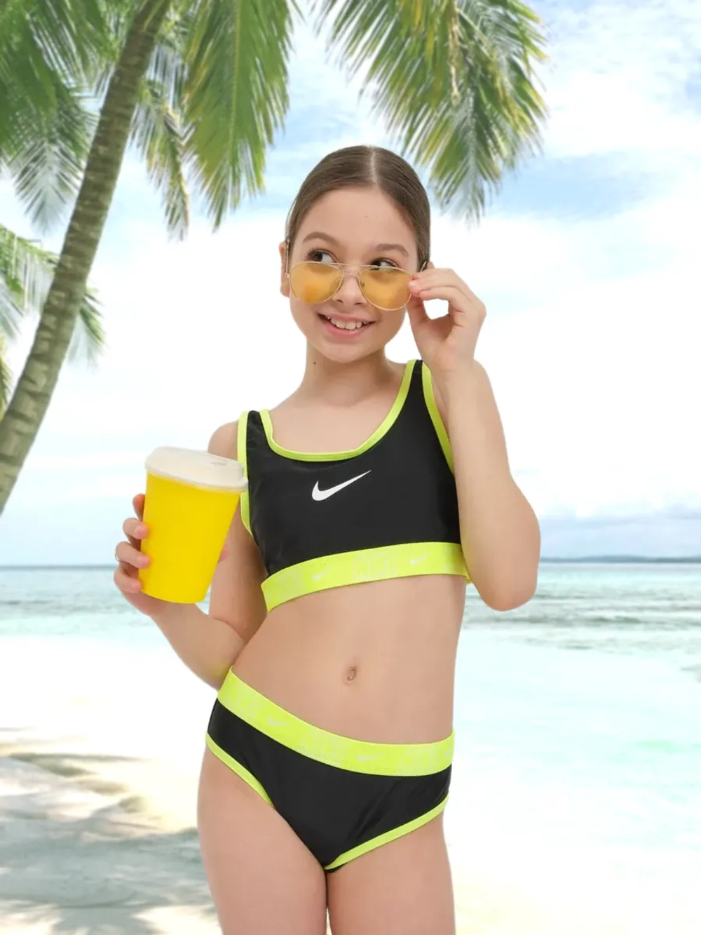 купальник раздельный спортивный с топом