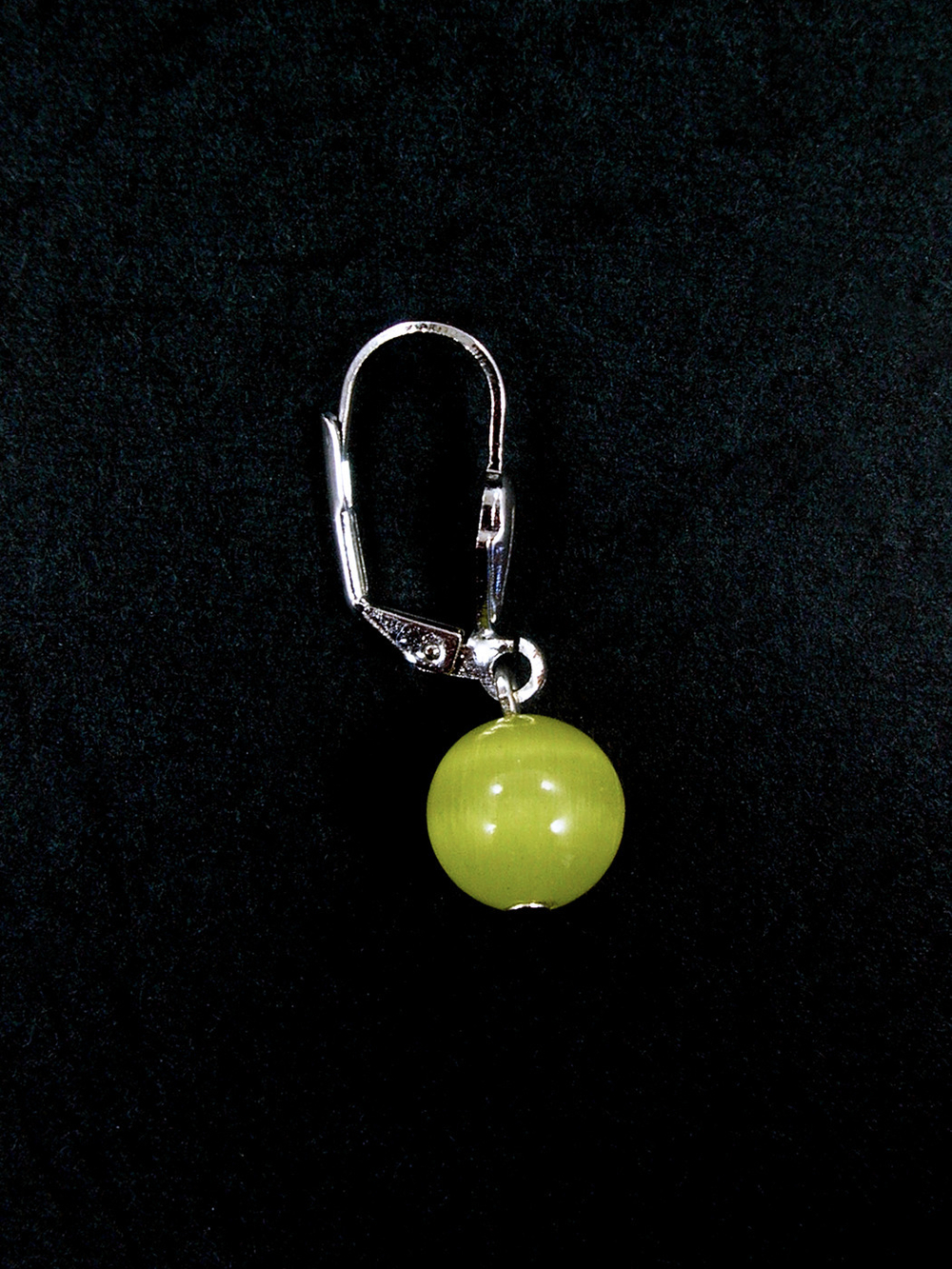 Серьги из кошачьего глаза kgse001-jel10