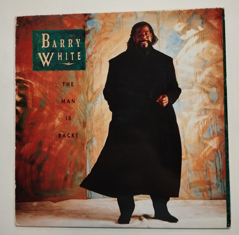 Винтажная виниловая пластинка LP Barry White The Man Is Back (Germany 1989)