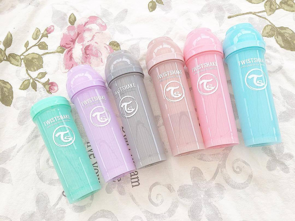 Антиколиковая бутылочка Twistshake для кормления 180 мл. Pearl