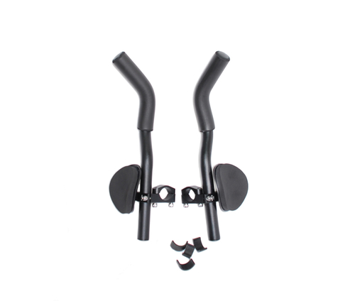 Руль/лежак алюминий 6061 на руль 31,8мм. длина 35см, черный JD-TB10 TranzX