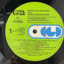 Винтажная виниловая пластинка LP Мирей Матье, Mireille Mathieu Canta Ennio Morricone (Италия 1974)