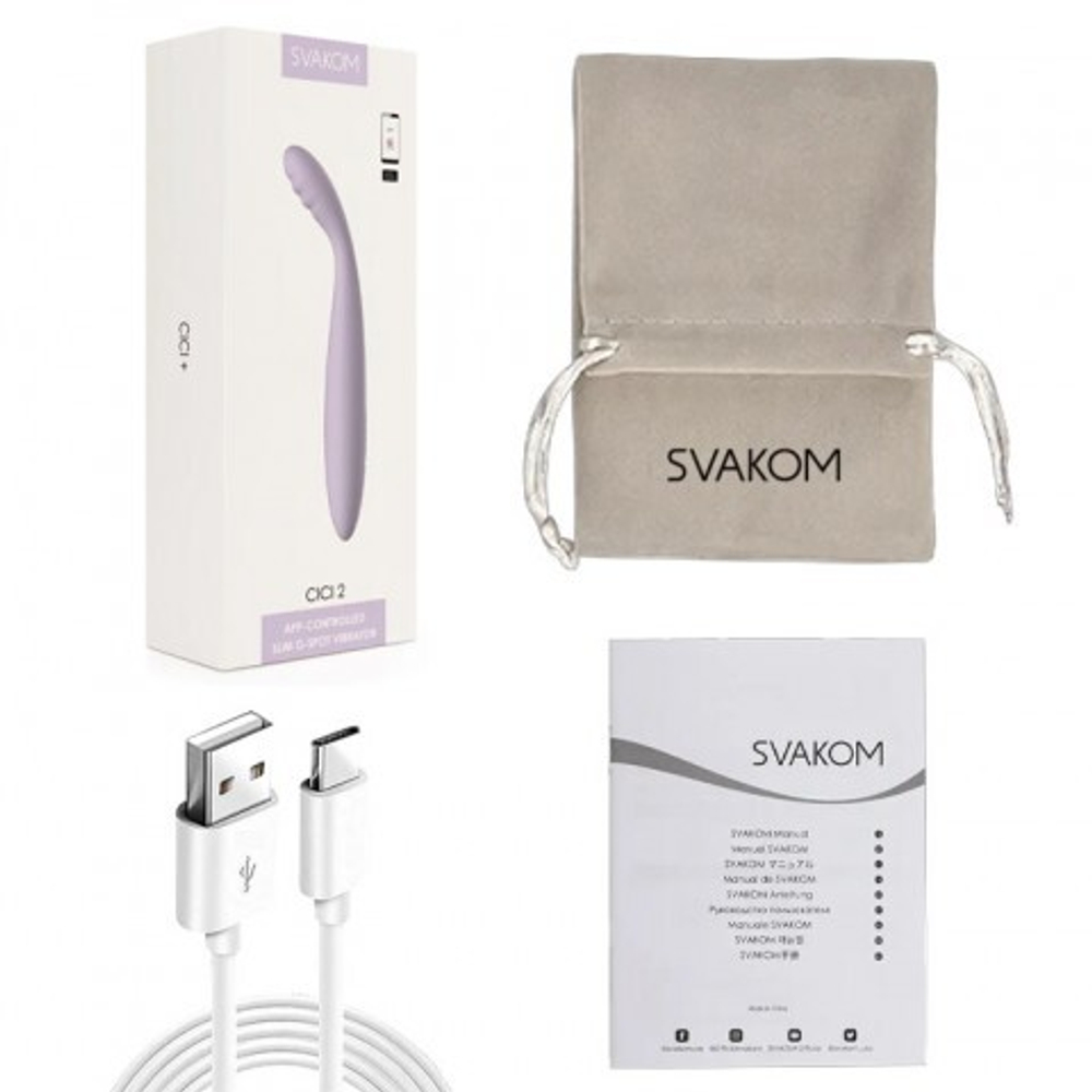 Вибратор для точки G Cici 2 Pastel лиловый от SVAKOM