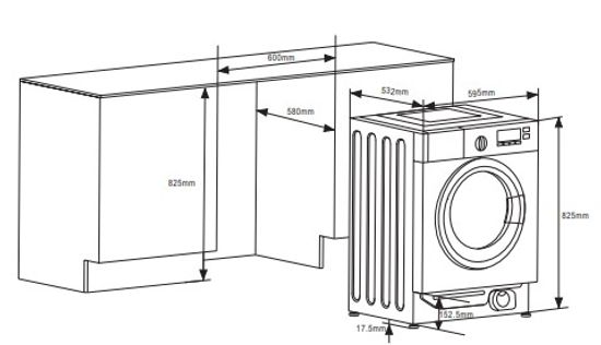 Встраиваемая стиральная машина Weissgauff WMDI 6148 D