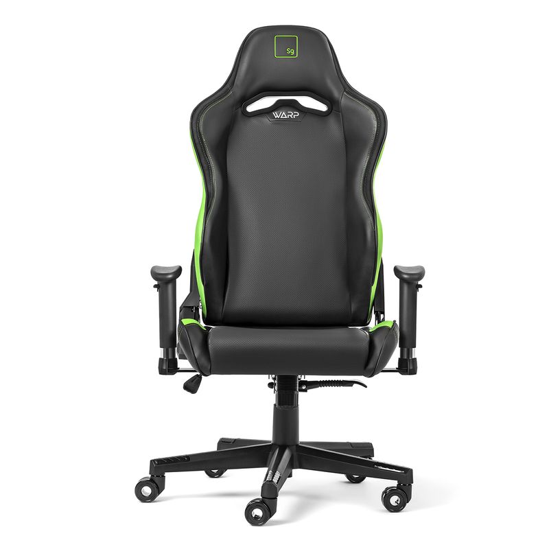 Кресло WARP экокожа черный, зеленый 68.6x36.7x82.3Sg Black Green
