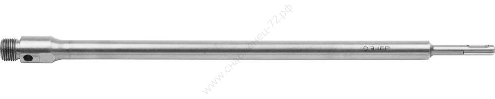 ЗУБР L-450 мм, SDS-plus, М22, Державка для коронки по бетону, Профессионал (29187-450)