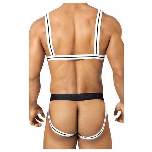 Мужские трусы джоки PPU Jock Harness Color Black white 1306