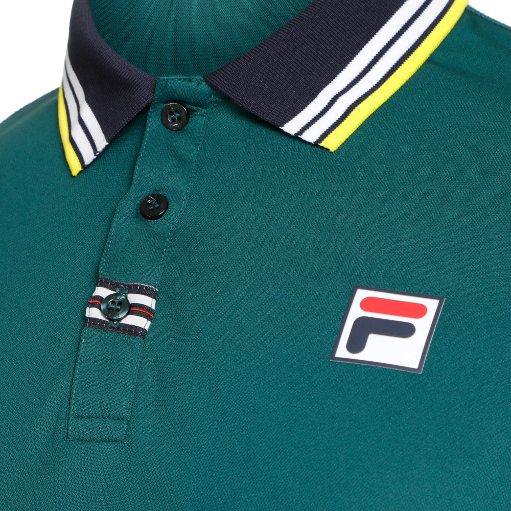 Мужское теннисное поло Fila Andrew Polo Men - Dark Green