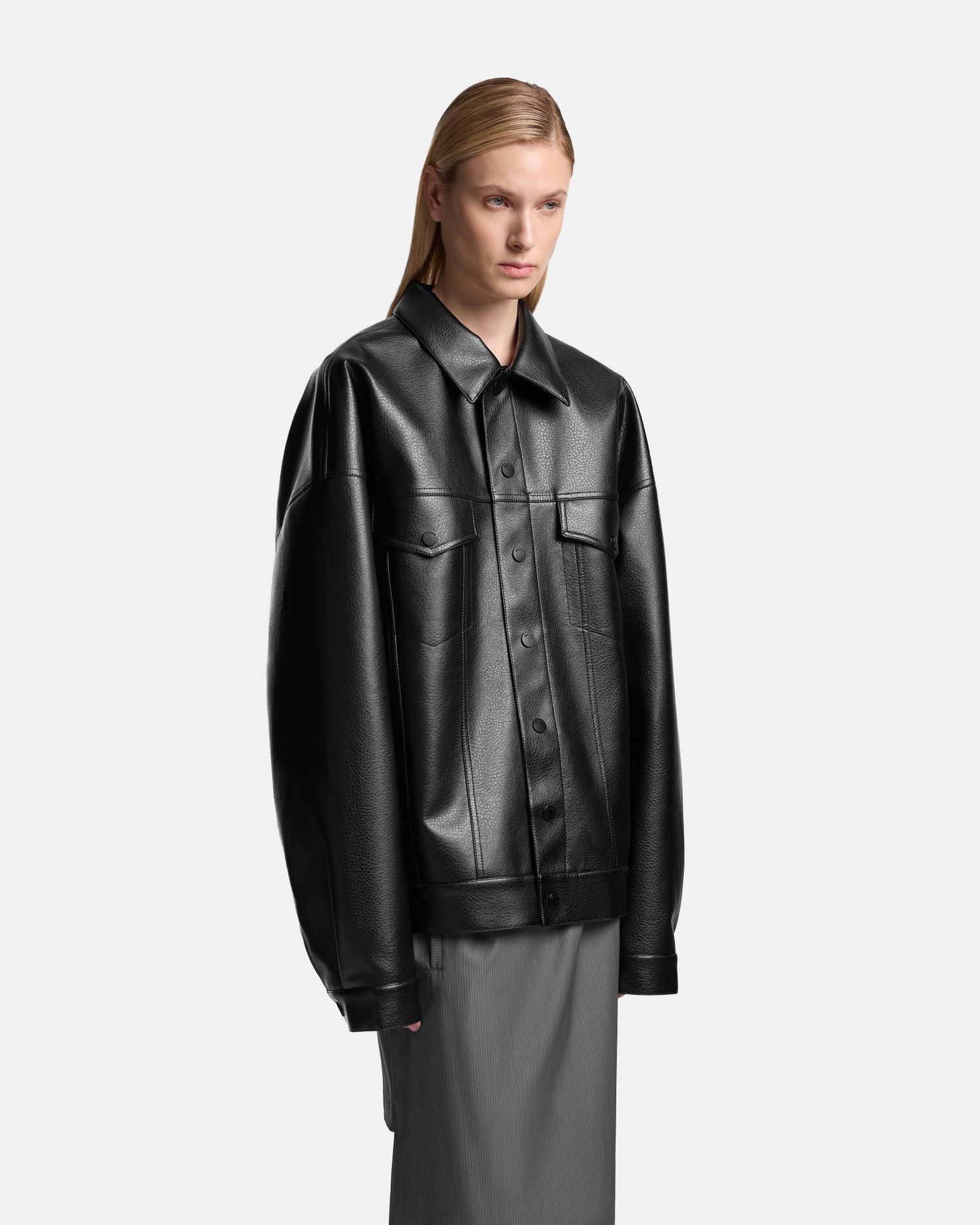 ДЖИНСОВКА ИЗ ЭКОКОЖИ