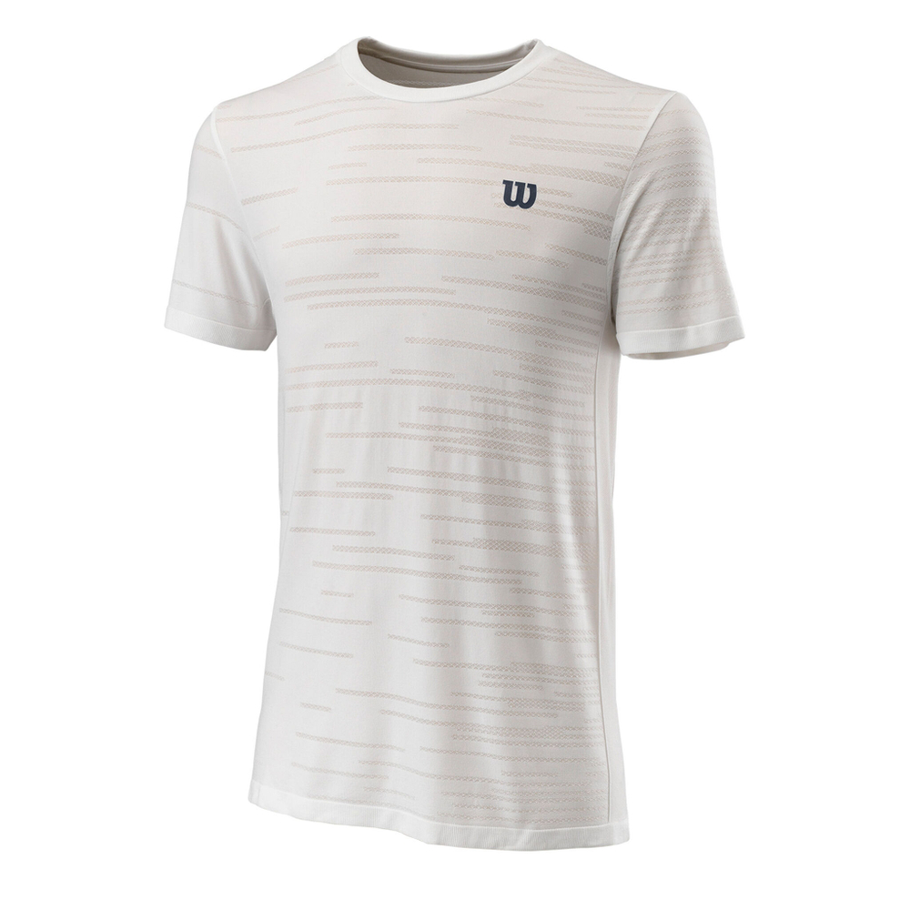 Мужское теннисное поло Wilson Rapide Seamless II T-Shirt Men - White