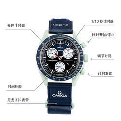 SWATCH Men 42mm Green Watch SO33G100