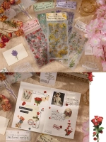 Наклейки флора на прозрачном фоне Лаванда