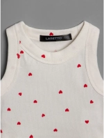 Летний кроп топ трикотажный детский