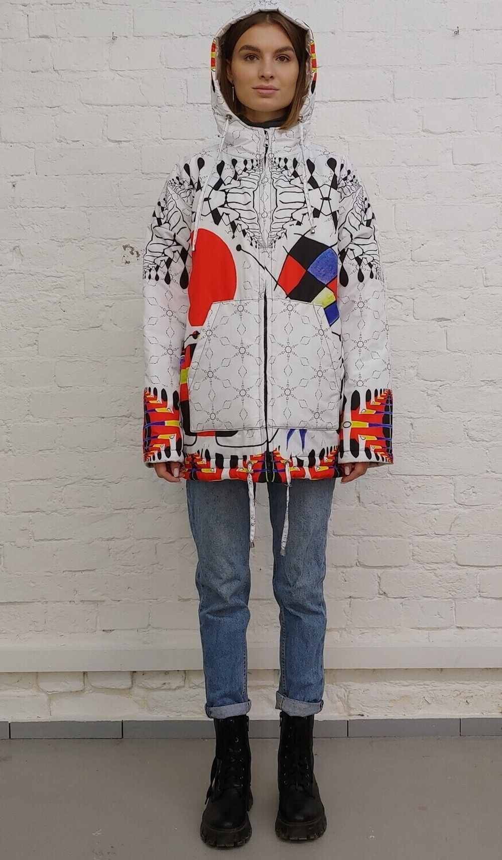 Куртка "Улыбка", по мотивам абстрактной живописи Жоан Миро