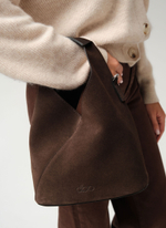 Замшевая сумка Rebecca DBR 31370 черный каштан