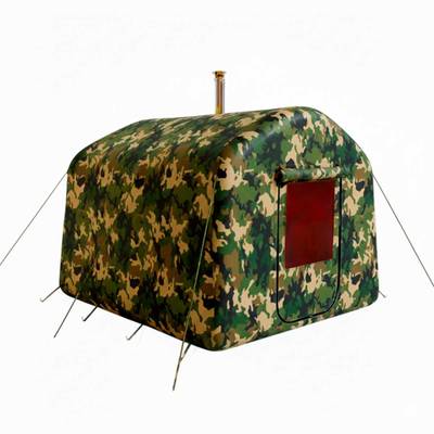 Баня пневмокаркасная 2,4×2,4×2,2 м, из ПВХ, камуфляж