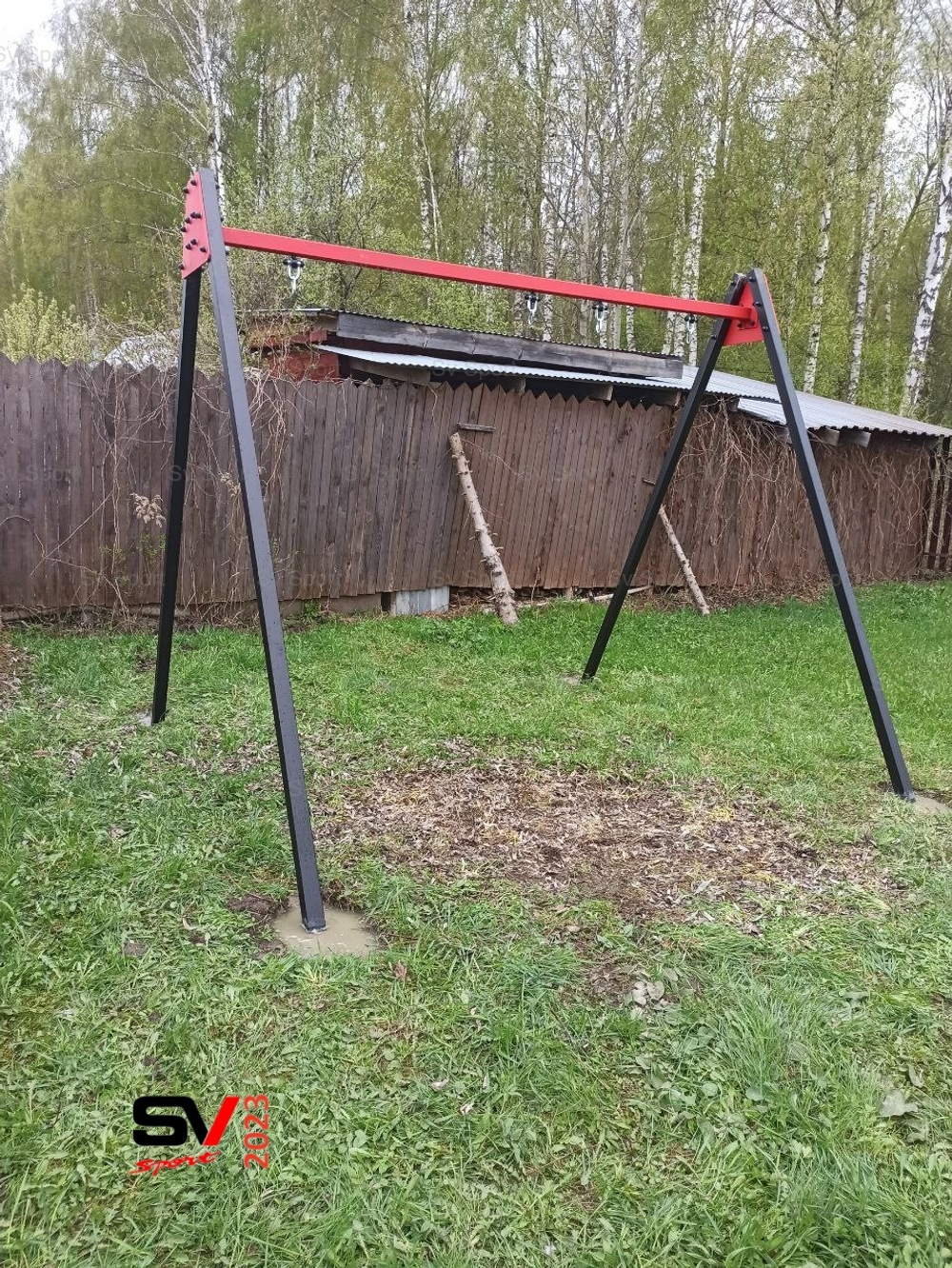 Монтаж уличных качелей Sv Sport