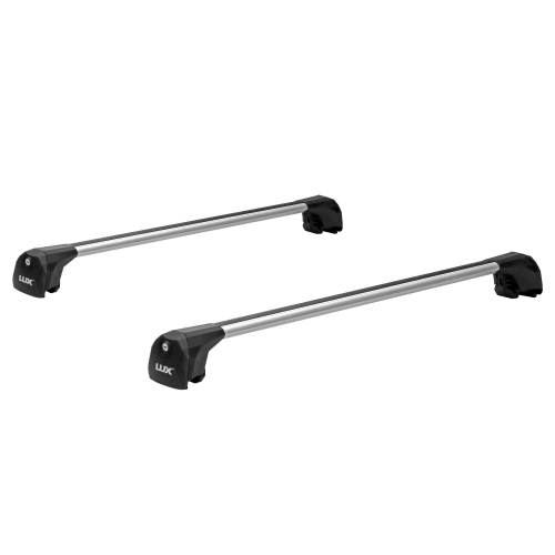 Багажник LUX SCOUT для Mitsubishi Pajero Sport, внедорожник (2016- ), на интегрированные рейлинги, серебристый, арт.601171