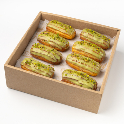 Набор Фисташковых мини-эклеров, 8 шт