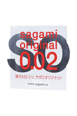 SAGAMI Original 002 Полиуретановые презервативы 0,02 мм 1шт