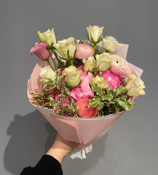 Букет "Розовая симфония"