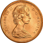 1 цент. 100 лет Конфедерации. Голубь. 1967 год. XF