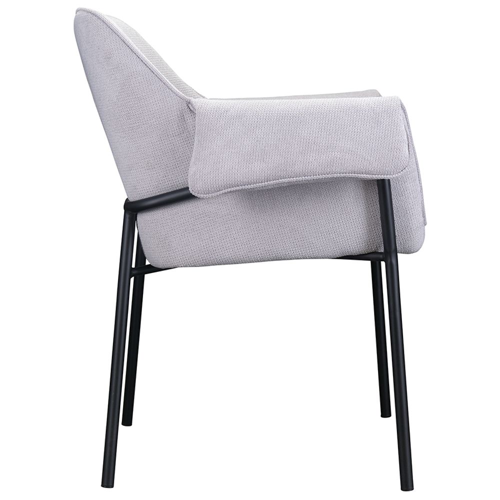 Стул Aline, шенилл, светло-серый