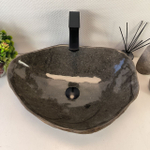 Каменная раковина из речного камня RS-05382 (54*41*15) 0862 из натурального камня