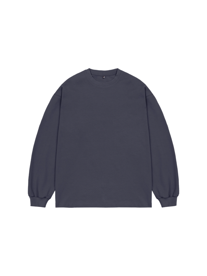 Лонгслив оверсайз (графит) 230 г