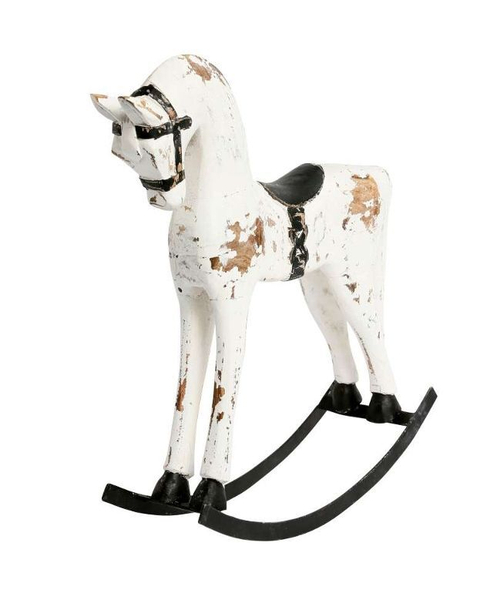 Декор "Лошадка-качалка" большая 54x13x52см Дерево манго