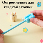 Точилка DELI "PupuBaby" пластиковая, 1 отверстие, ассорти