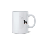 Кружка "Цвергпинчер и бабочки"